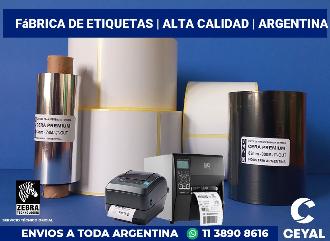 Fábrica de etiquetas | Alta calidad | Argentina