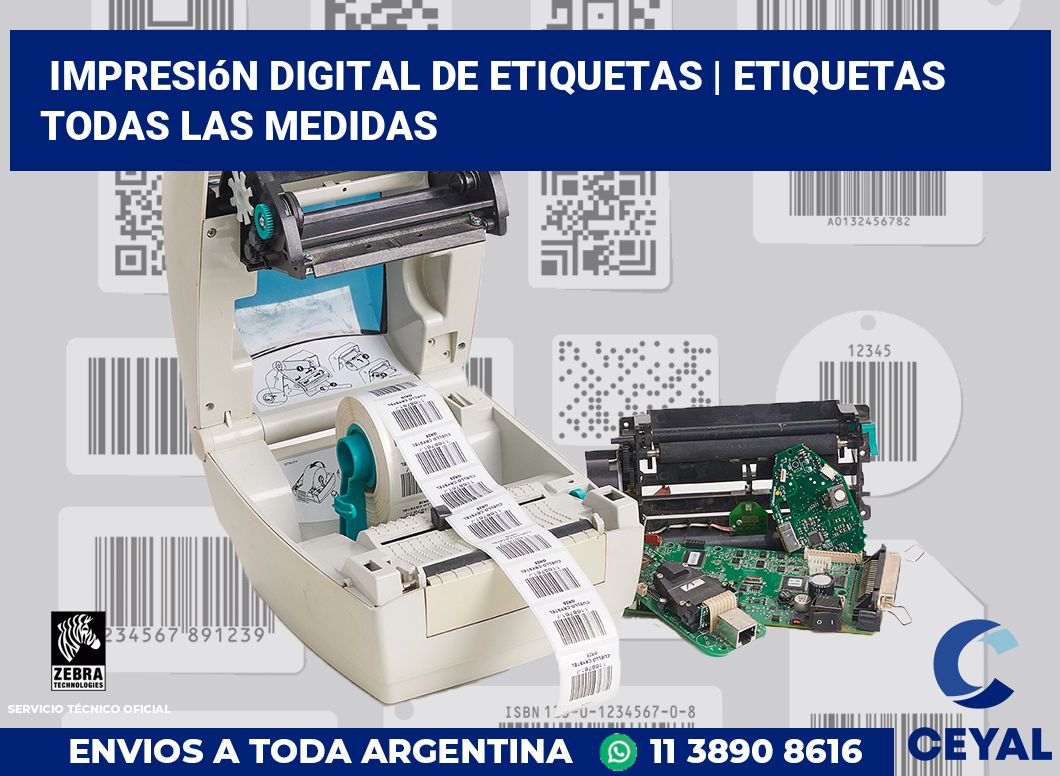 Impresión digital de etiquetas | Etiquetas todas las medidas