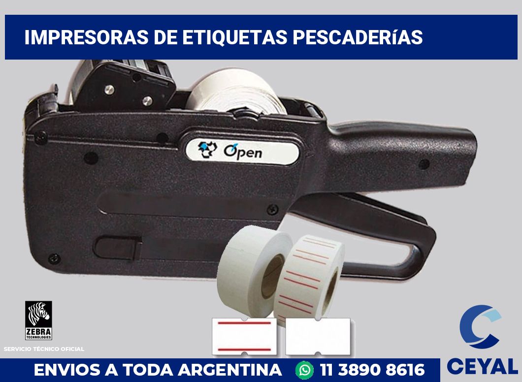 Impresoras de etiquetas Pescaderías