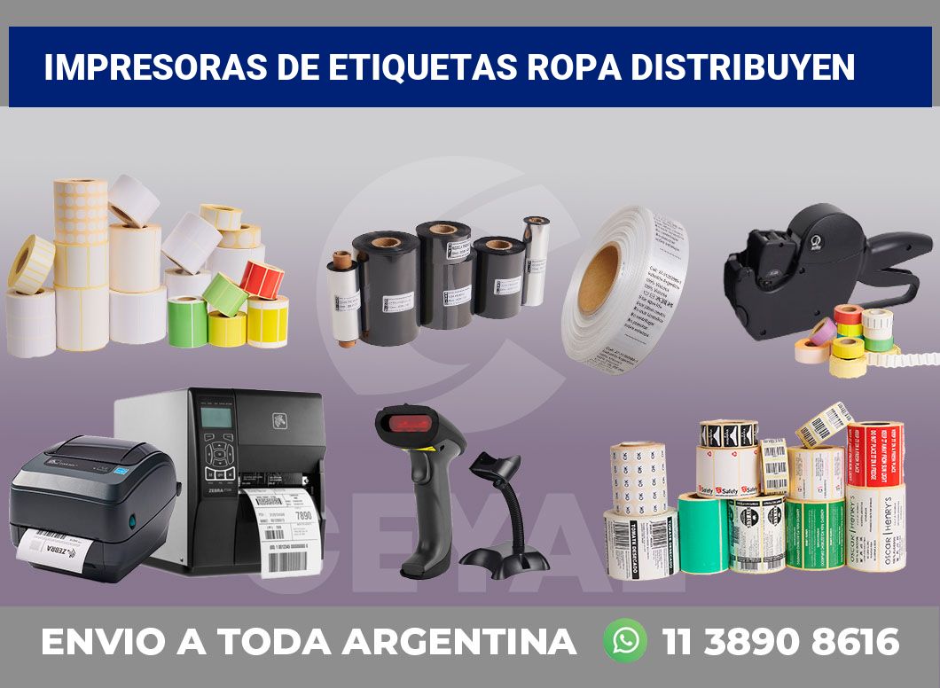 Impresoras de etiquetas Ropa distribuyen