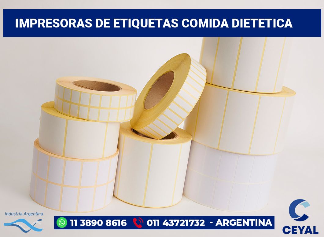 Impresoras de etiquetas comida dietetica