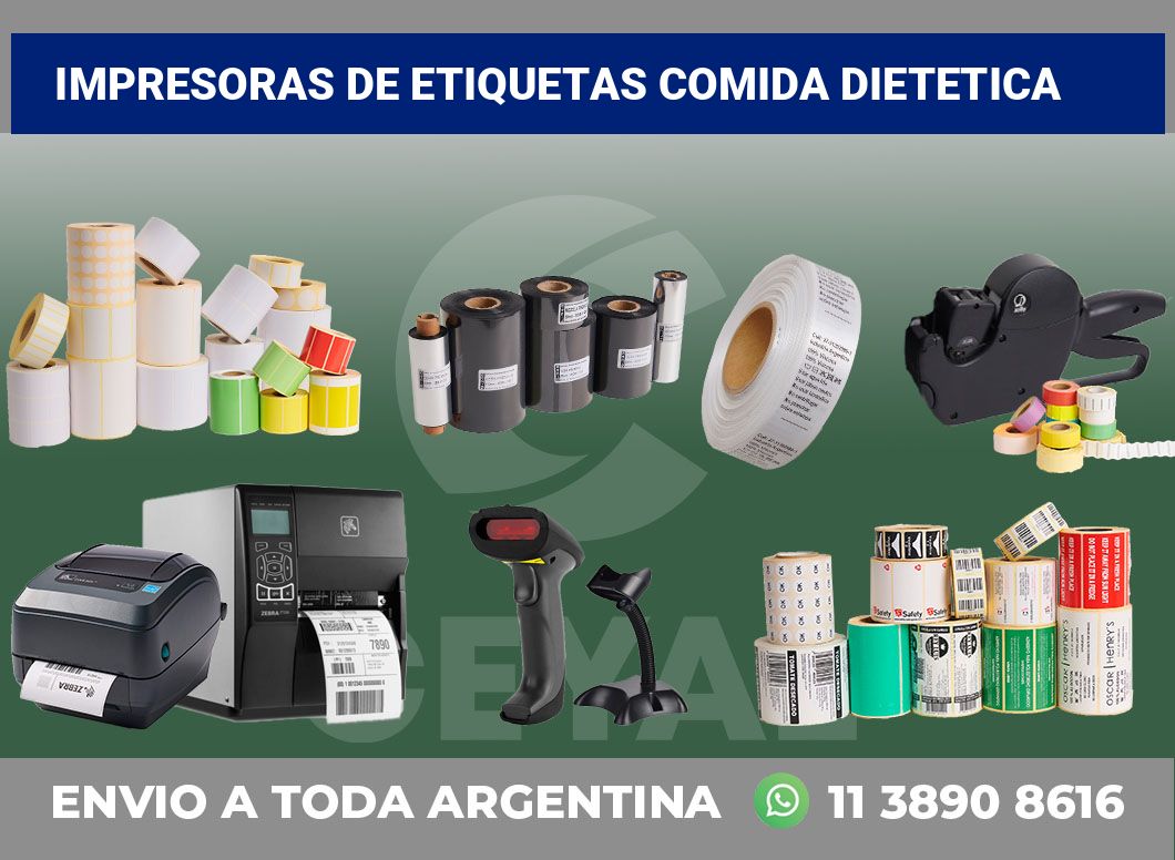 Impresoras de etiquetas comida dietetica