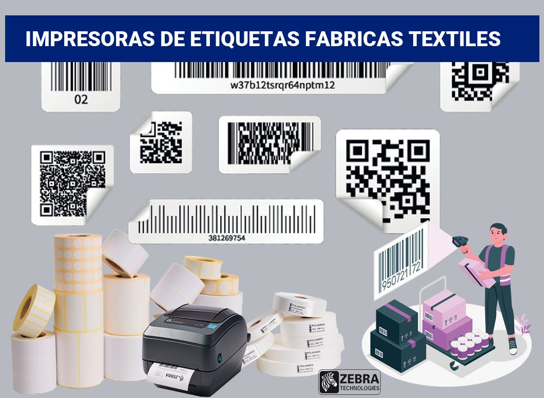 Impresoras de etiquetas fabricas textiles