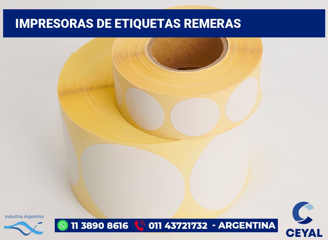 Impresoras de etiquetas remeras