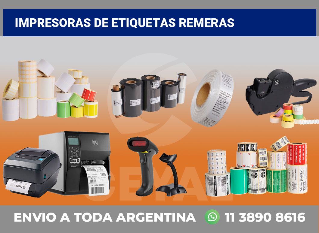 Impresoras de etiquetas remeras