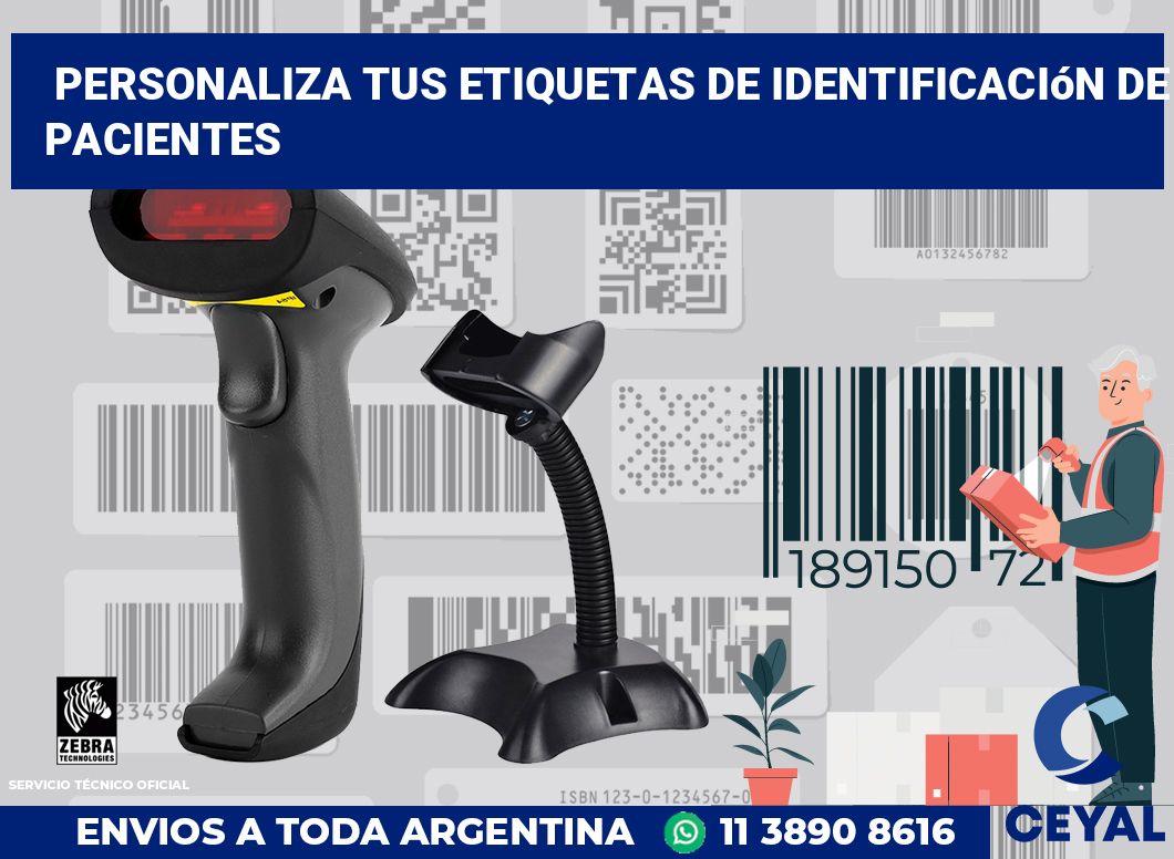 Personaliza tus Etiquetas de Identificación de Pacientes