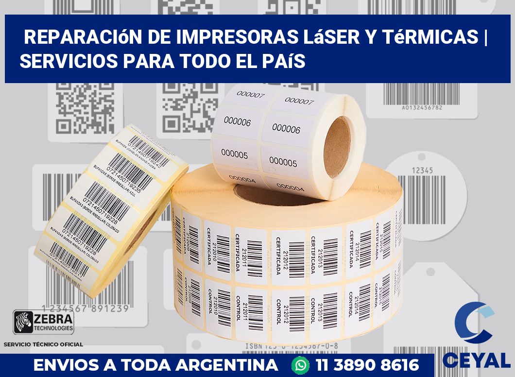 Reparación de impresoras láser y térmicas | Servicios para todo el país
