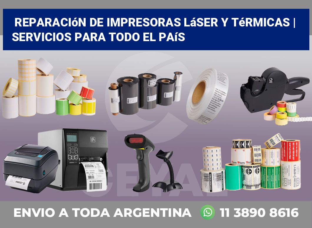 Reparación de impresoras láser y térmicas | Servicios para todo el país
