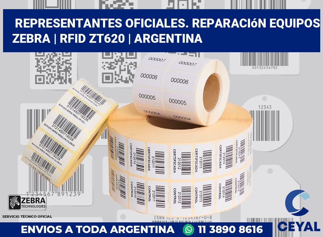 Representantes Oficiales. Reparación Equipos Zebra | RFID ZT620 | Argentina
