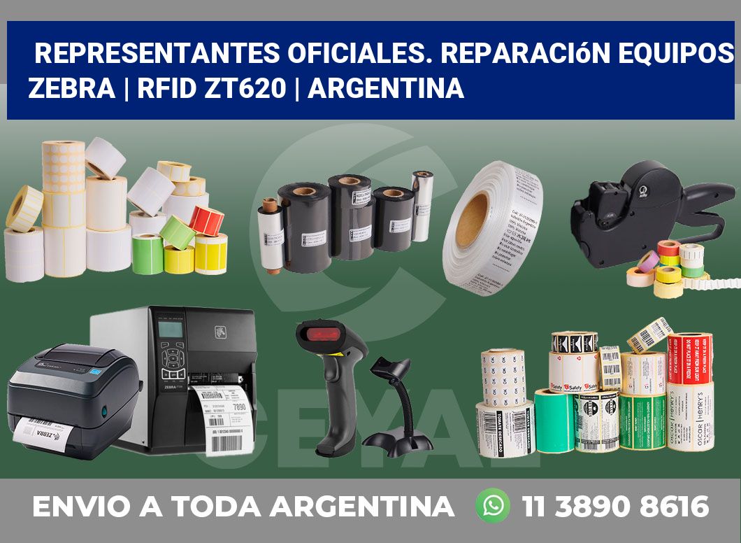 Representantes Oficiales. Reparación Equipos Zebra | RFID ZT620 | Argentina