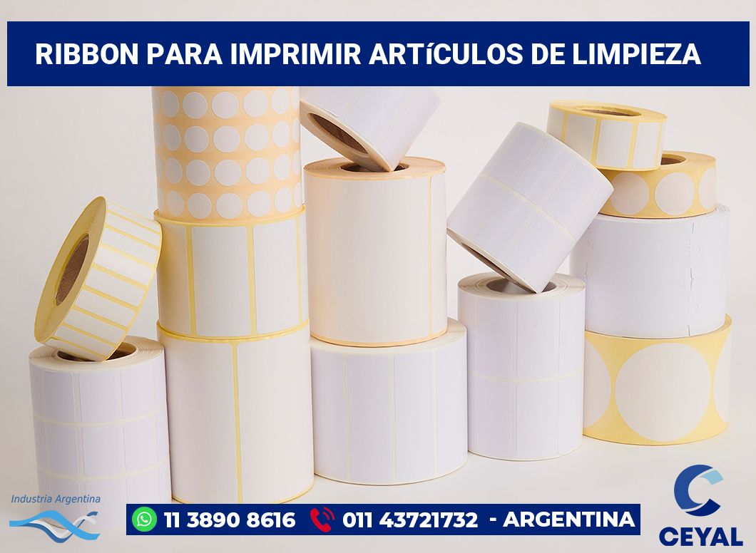 Ribbon para imprimir Artículos de limpieza