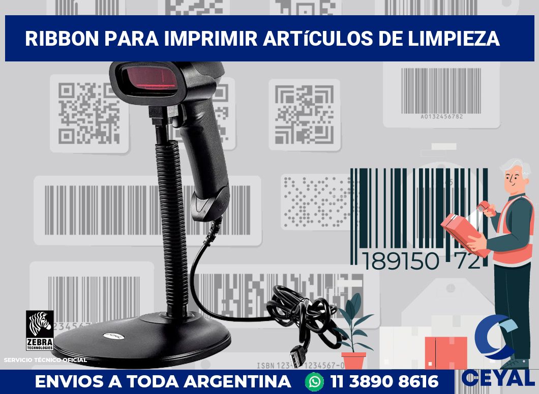 Ribbon para imprimir Artículos de limpieza