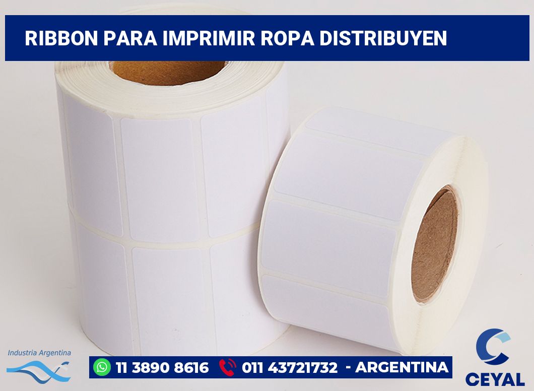 Ribbon para imprimir Ropa distribuyen