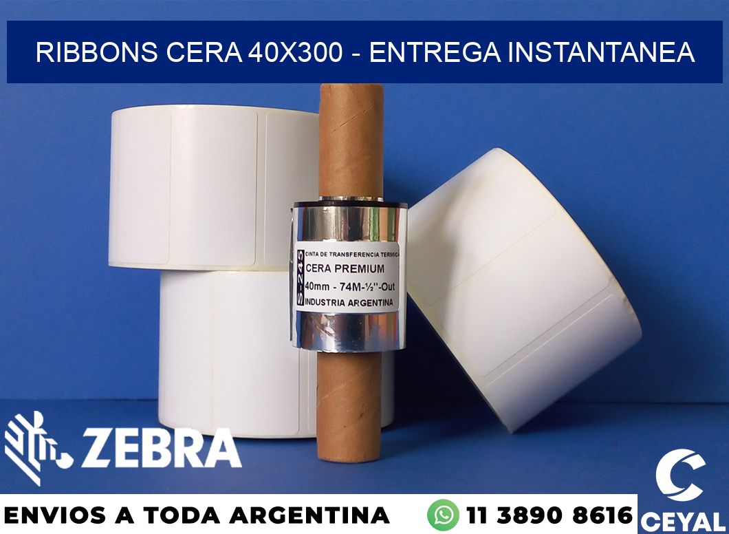 Ribbons cera 40x300 - entrega instantanea