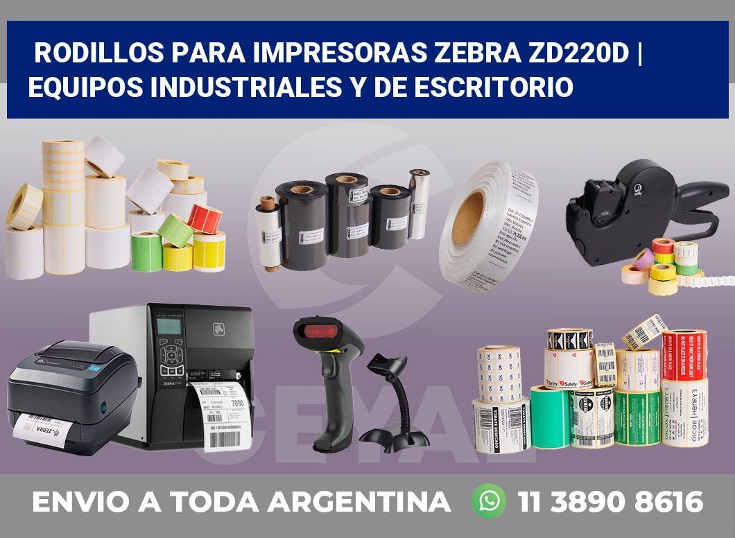 Rodillos para impresoras Zebra ZD220d | Equipos industriales y de escritorio