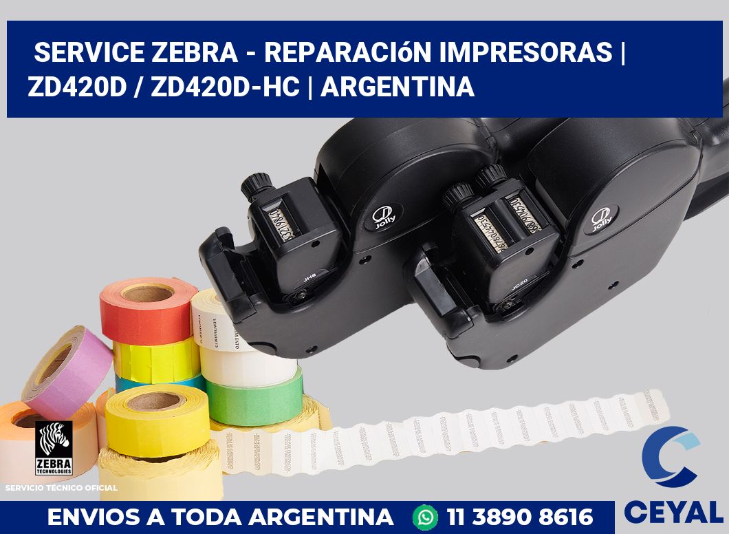 Service Zebra - Reparación impresoras | ZD420d / ZD420d‑HC | Argentina