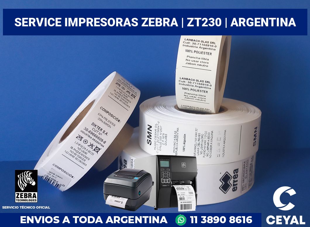Service impresoras Zebra | zt230 | Argentina