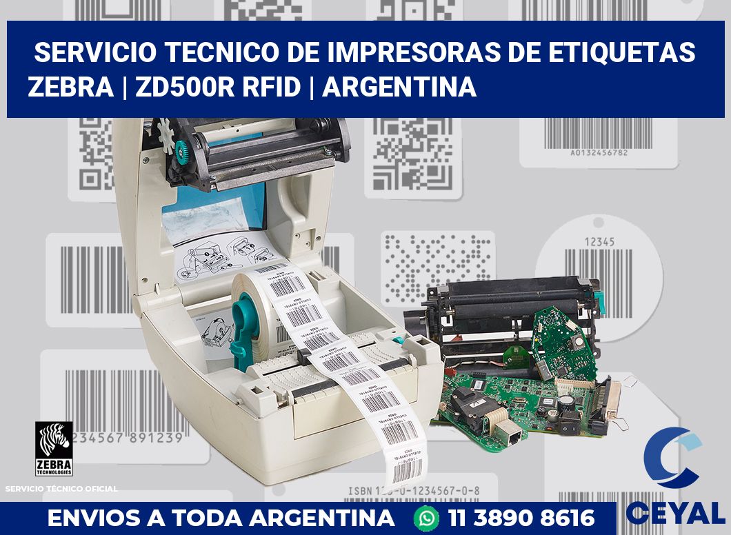 Servicio Tecnico De Impresoras De Etiquetas Zebra | ZD500R RFID | Argentina