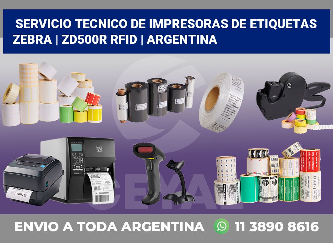 Servicio Tecnico De Impresoras De Etiquetas Zebra | ZD500R RFID | Argentina
