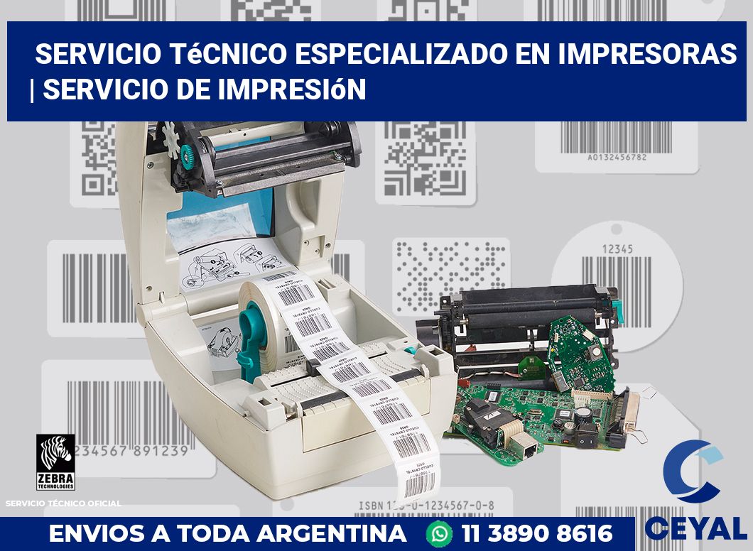 Servicio técnico especializado en impresoras | Servicio de impresión