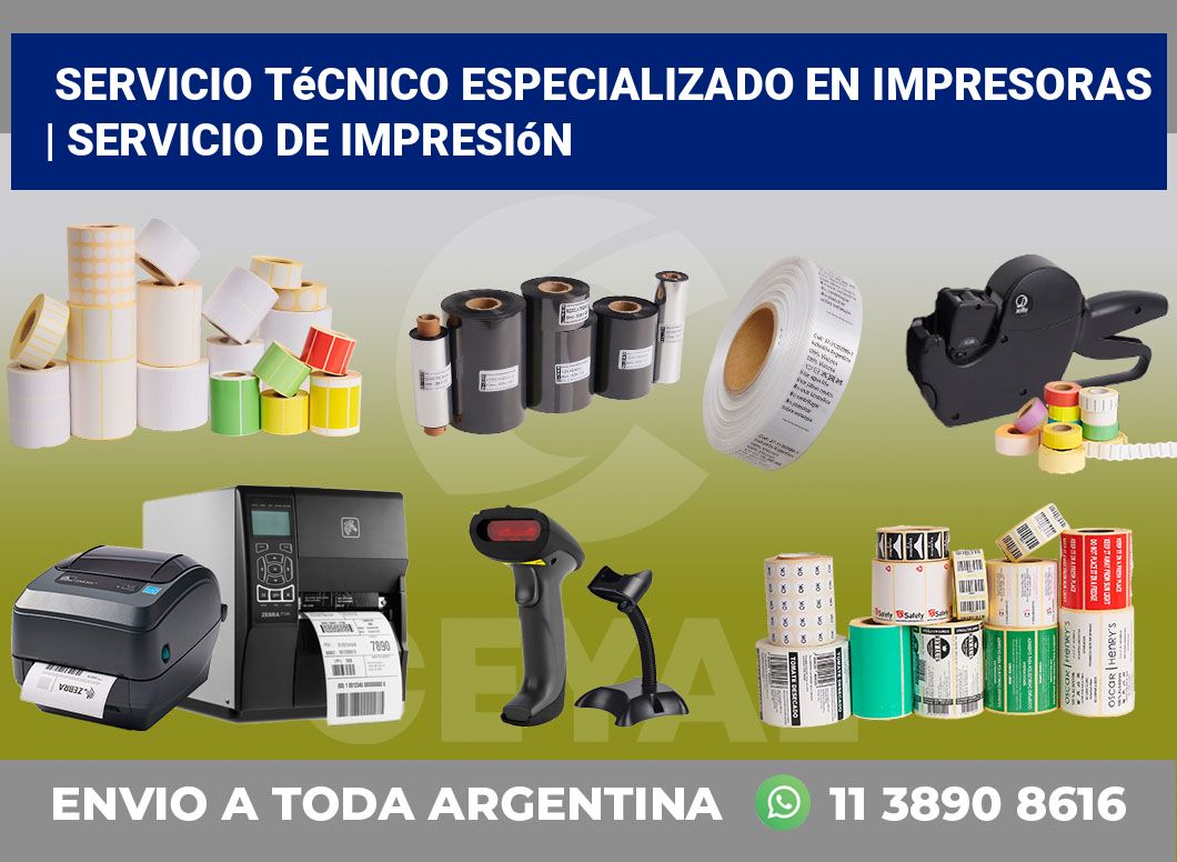 Servicio técnico especializado en impresoras | Servicio de impresión