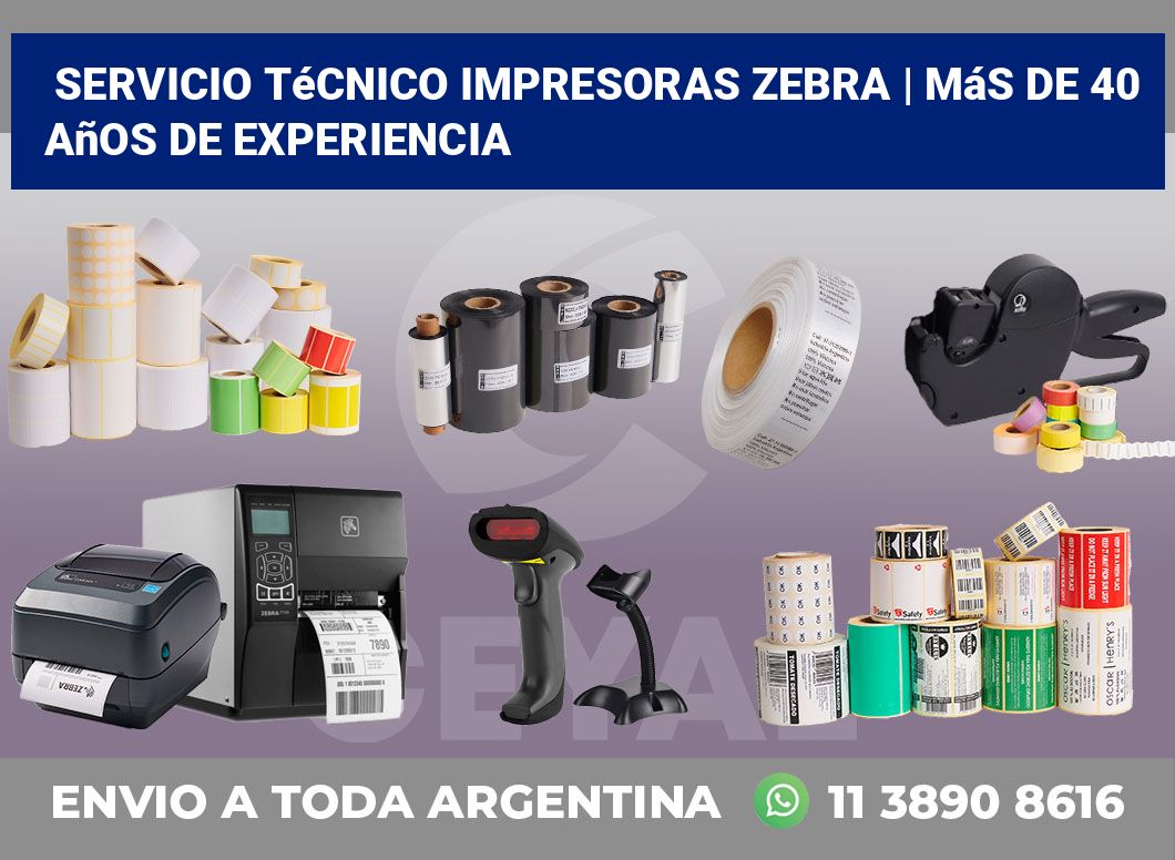 Servicio técnico impresoras Zebra | Más de 40 años de experiencia