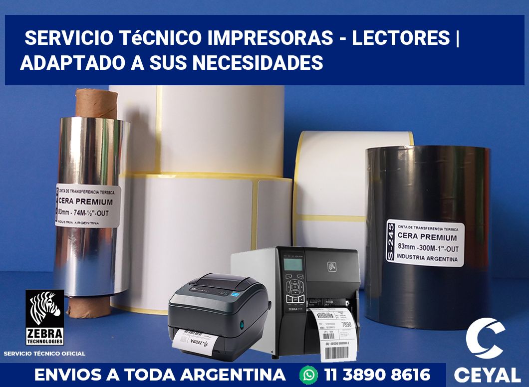 Servicio técnico impresoras - lectores | Adaptado a sus necesidades