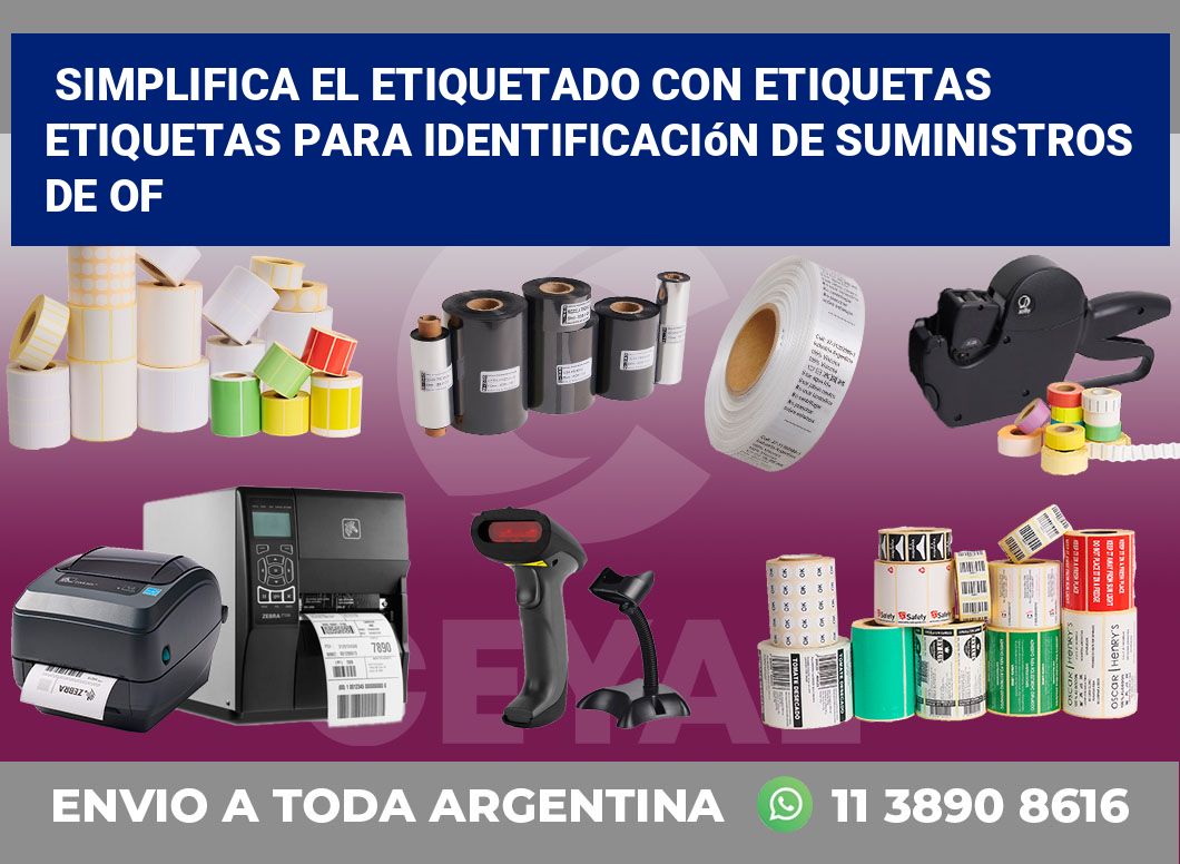 Simplifica el Etiquetado con Etiquetas Etiquetas para Identificación de Suministros de Of