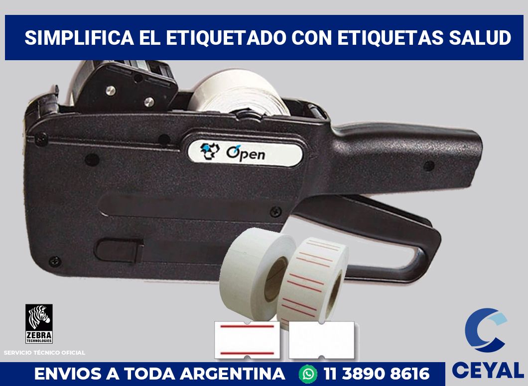 Simplifica el Etiquetado con Etiquetas Salud