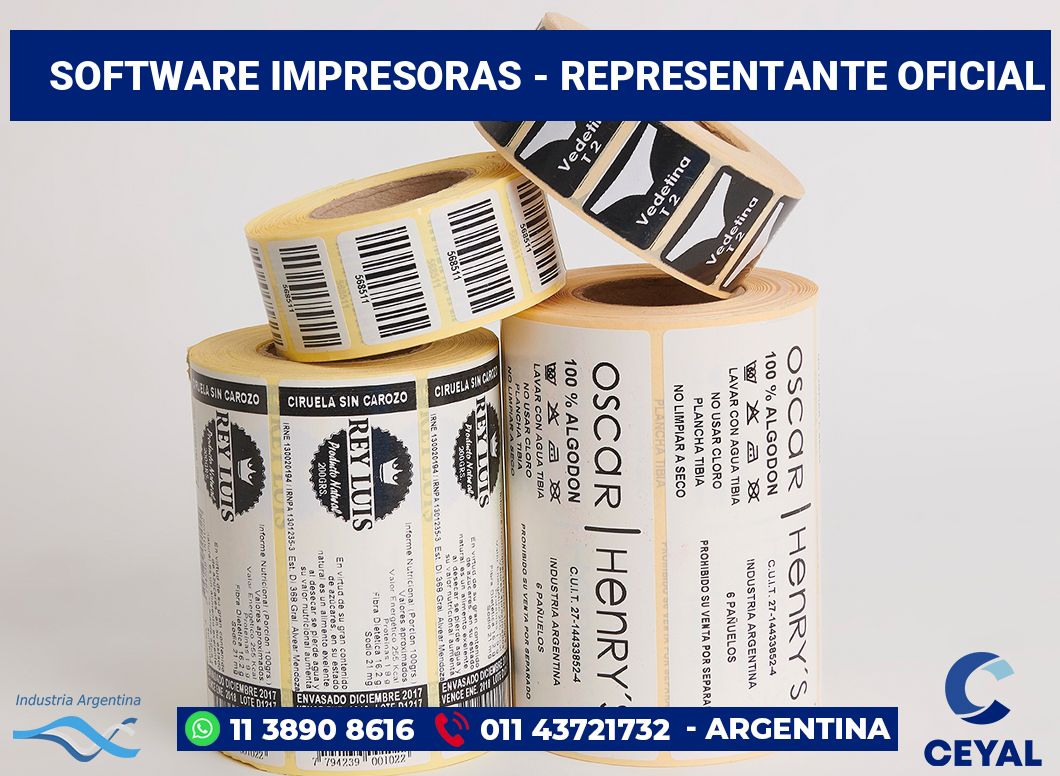 Software impresoras - Representante oficial
