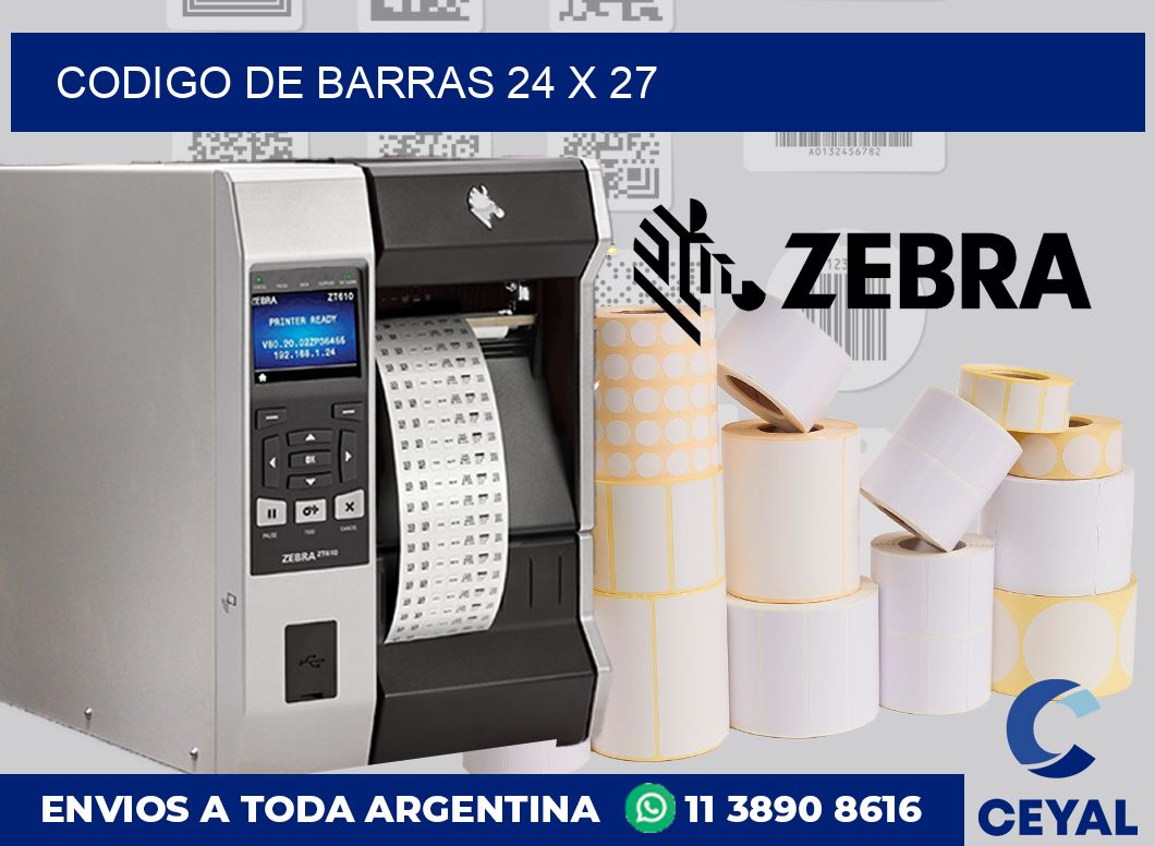 codigo de barras 24 x 27