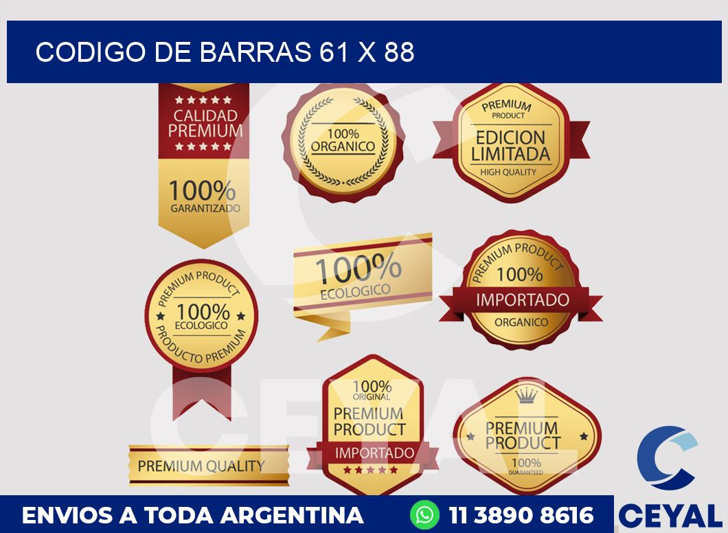 codigo de barras 61 x 88