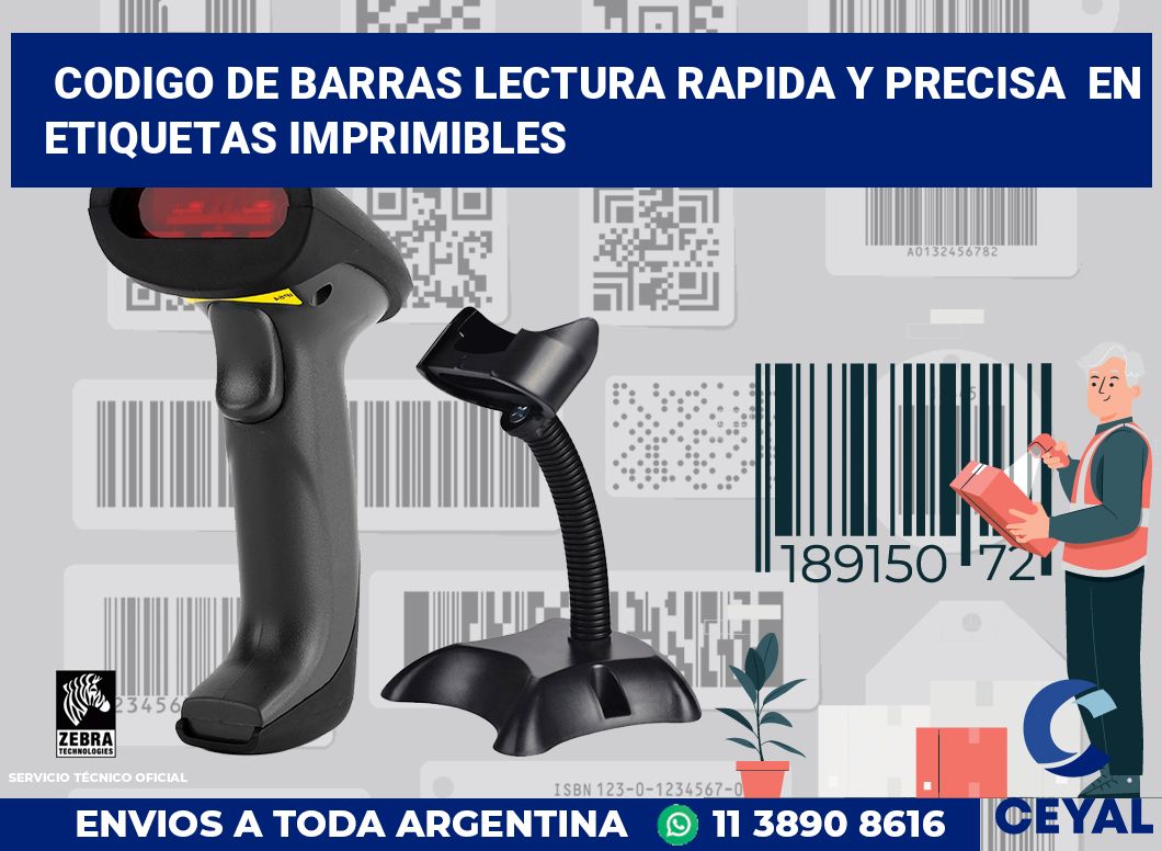 codigo de barras lectura rapida y precisa en etiquetas imprimibles