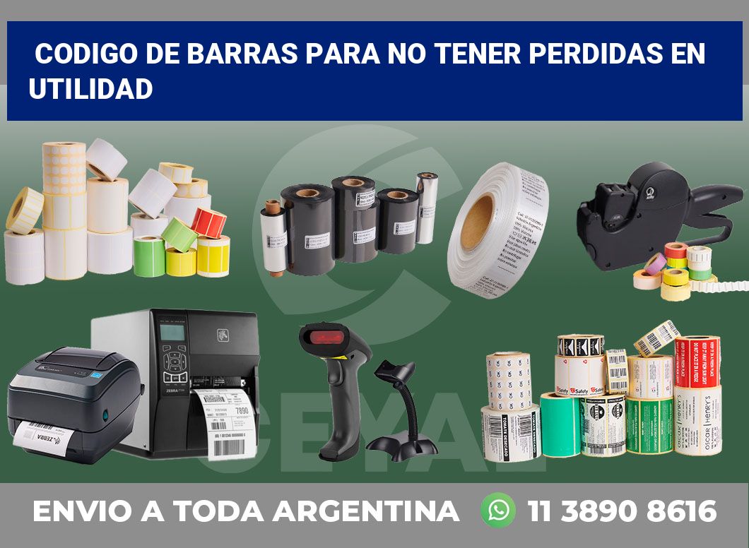 codigo de barras para no tener perdidas en utilidad
