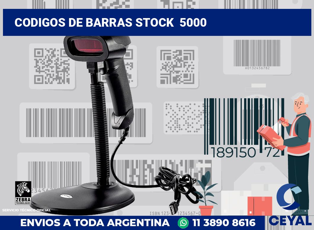 codigos de barras stock  5000