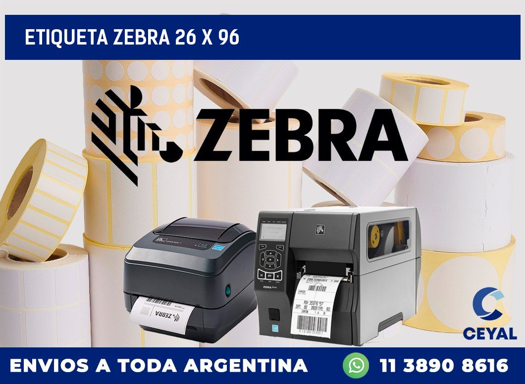 etiqueta zebra 26 x 96