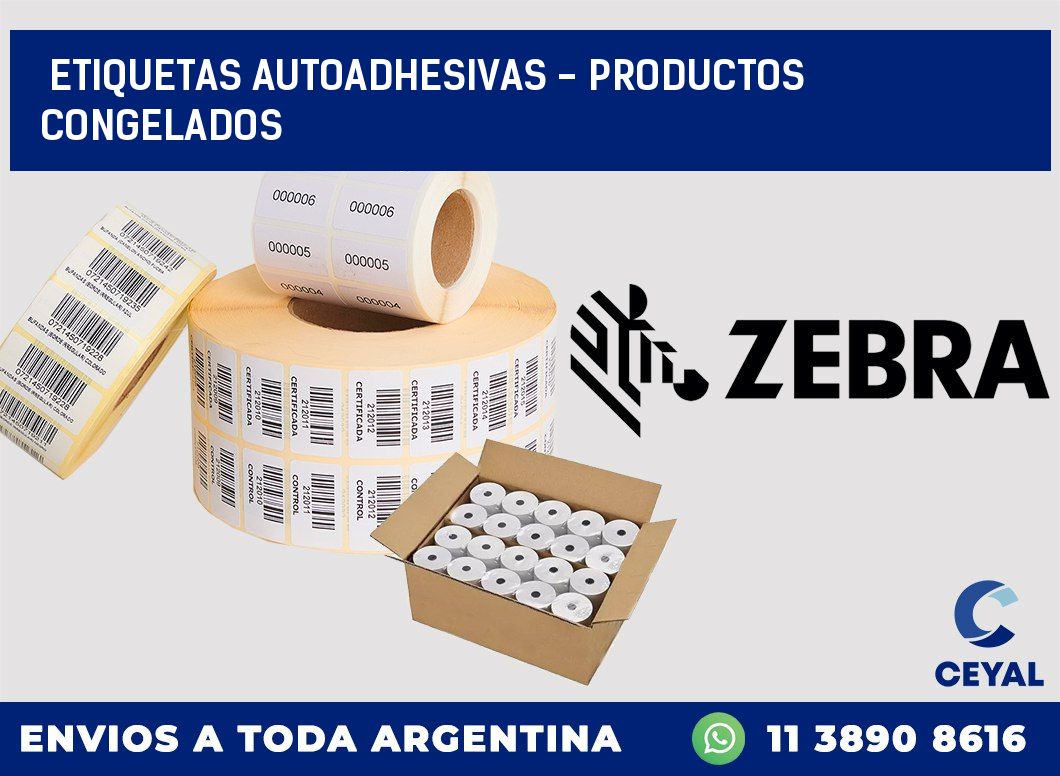 etiquetas autoadhesivas – productos congelados