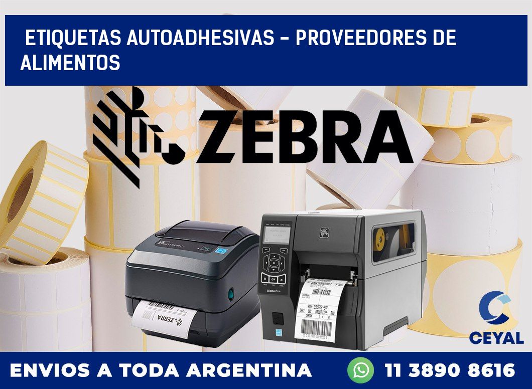 etiquetas autoadhesivas – proveedores de alimentos