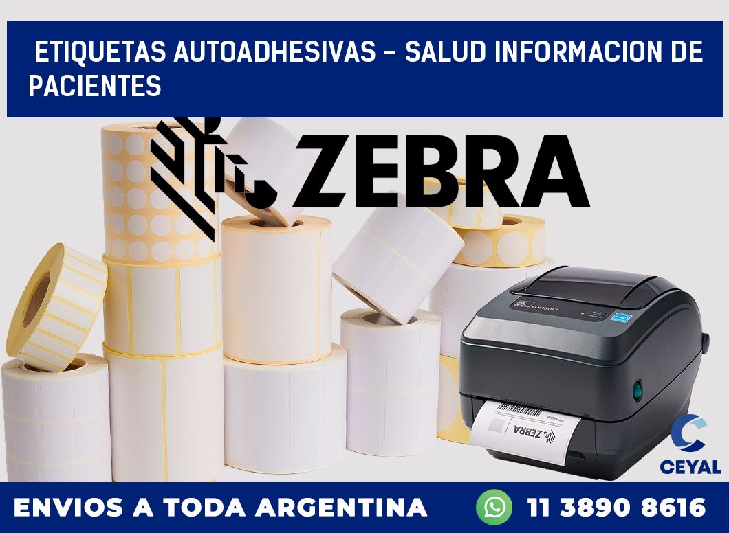 etiquetas autoadhesivas – salud informacion de pacientes