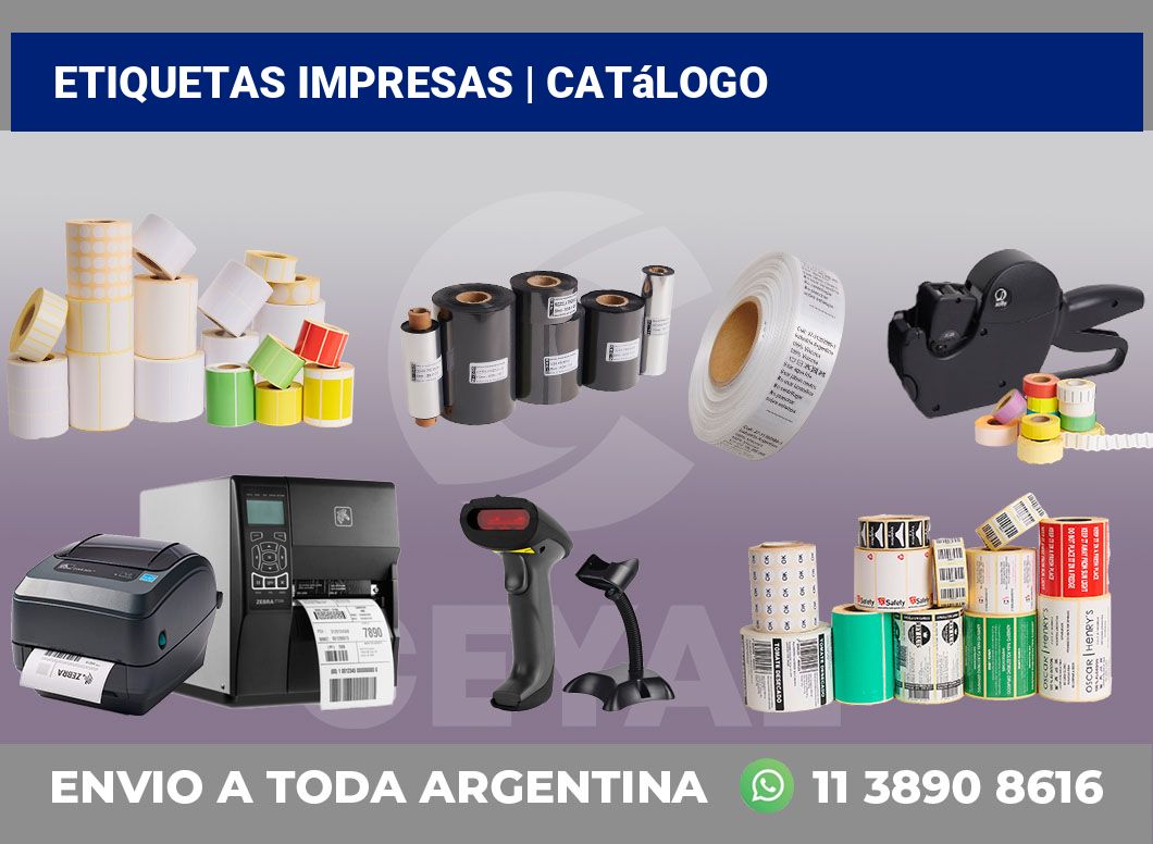 etiquetas impresas | Catálogo