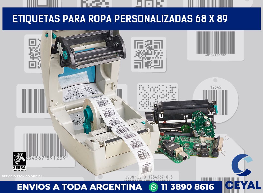 etiquetas para ropa personalizadas 68 x 89