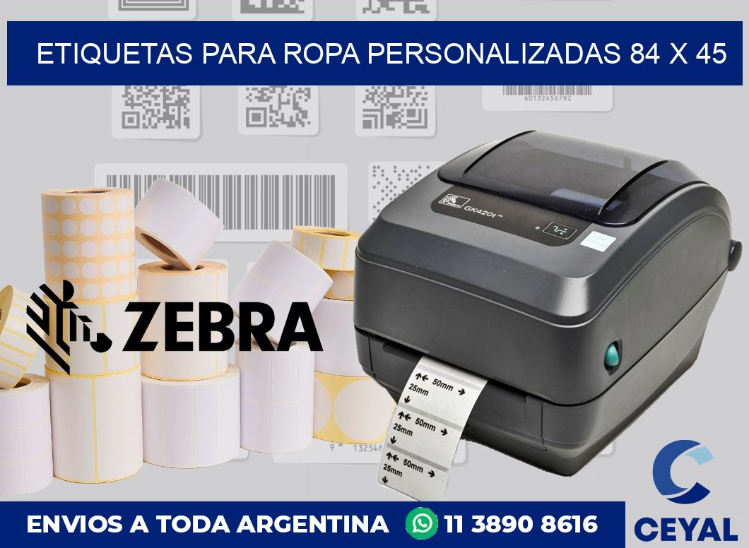 etiquetas para ropa personalizadas 84 x 45