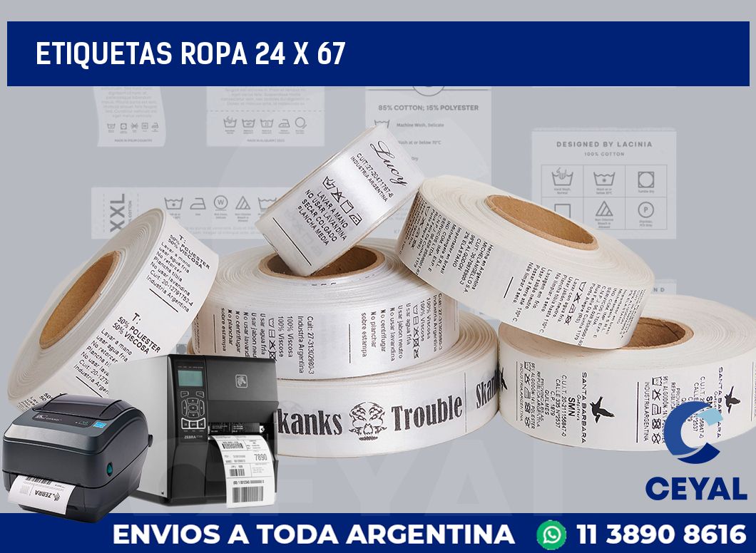 etiquetas ropa 24 x 67