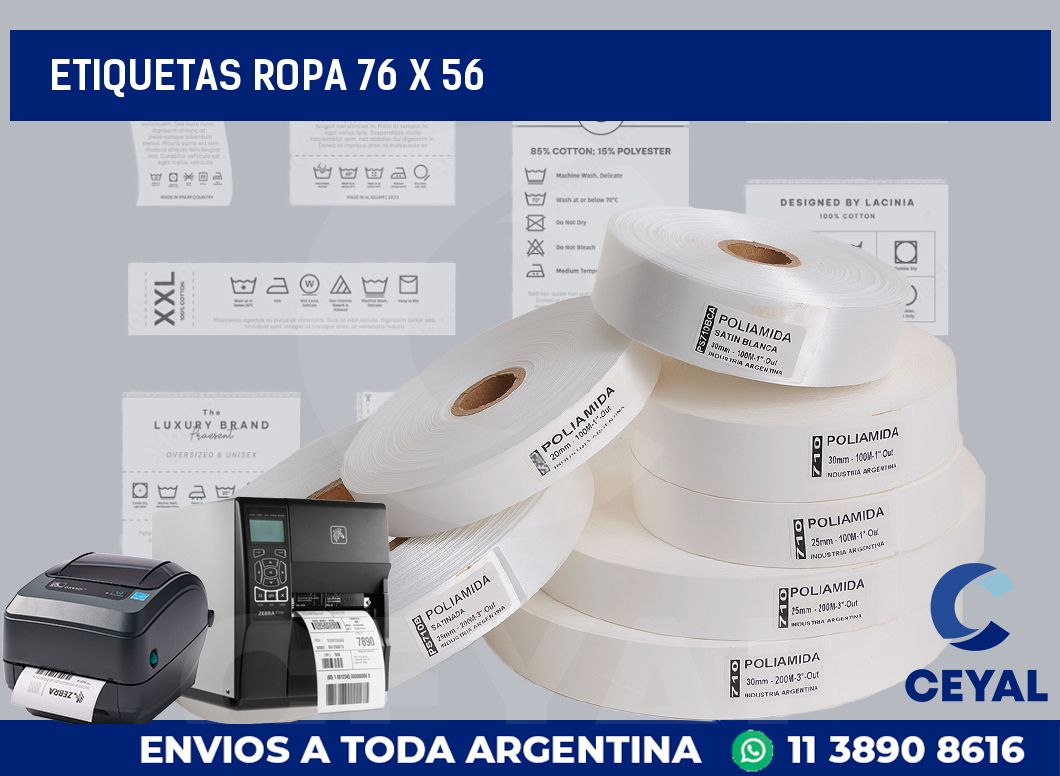 etiquetas ropa 76 x 56