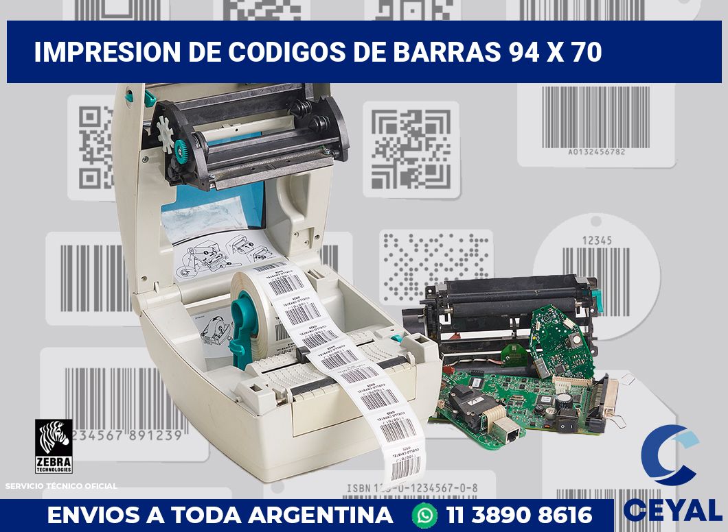 impresion de codigos de barras 94 x 70