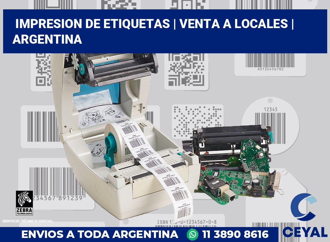 impresion de etiquetas | Venta a locales | Argentina