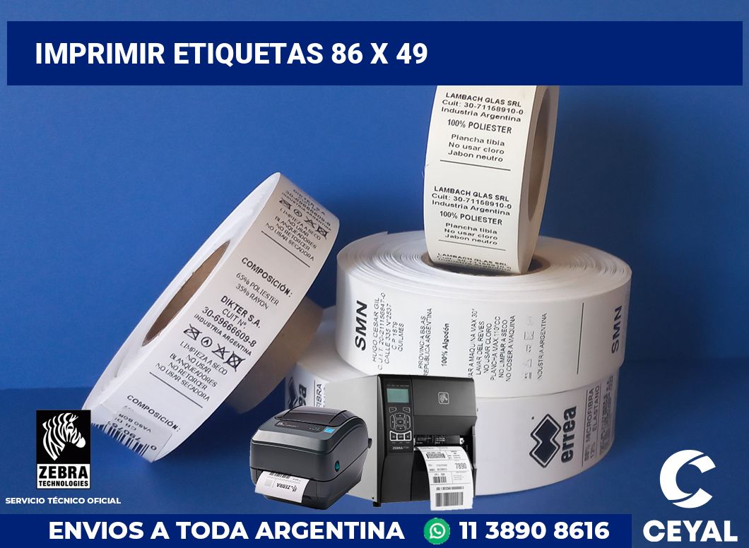 imprimir etiquetas 86 x 49