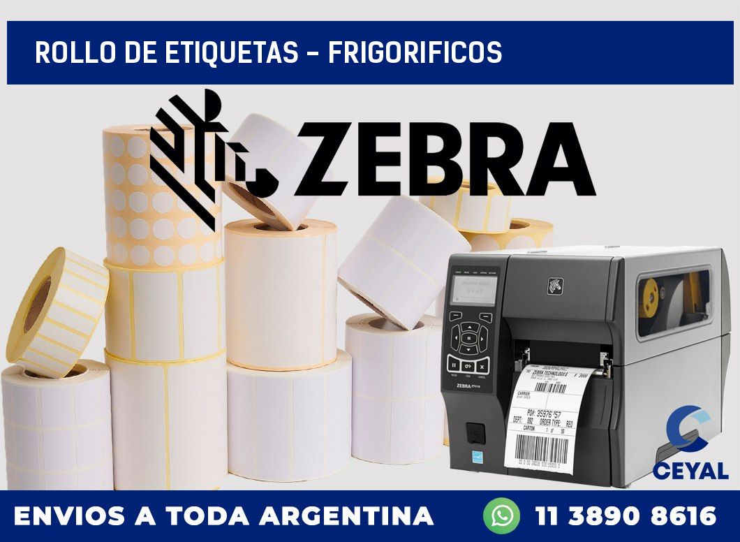 rollo de etiquetas - frigorificos
