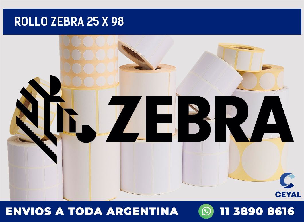 rollo zebra 25 x 98