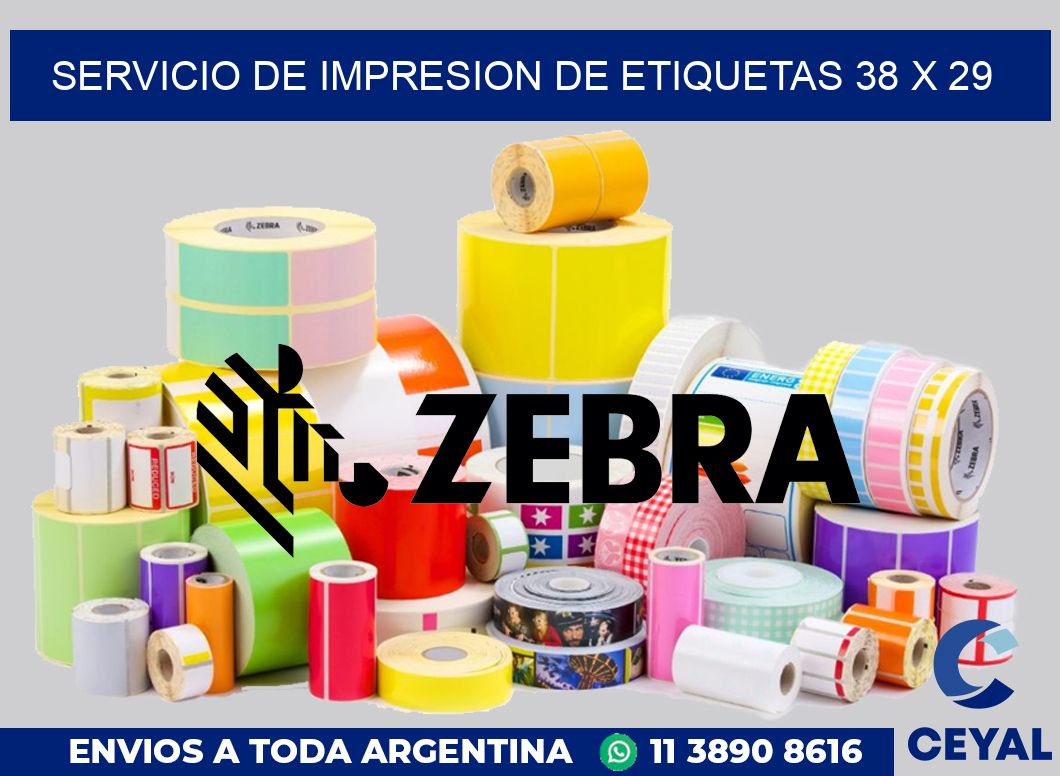 servicio de impresion de etiquetas 38 x 29